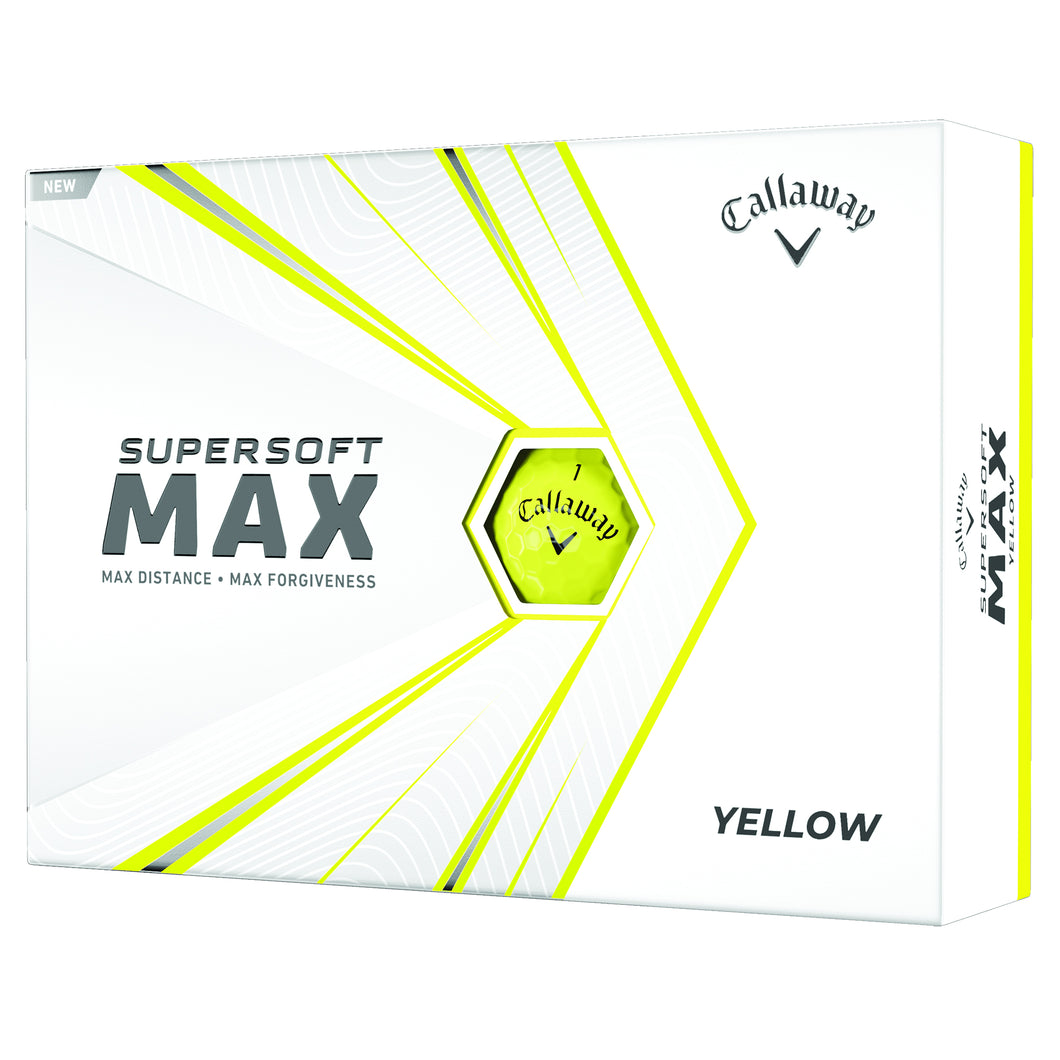 Callaway Supersoft Max Yellow Golf Balls - Dozen - Default Title