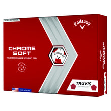 Load image into Gallery viewer, Callaway Chrome Soft Truvis Golf Balls - Dozen - White/Red
 - 1