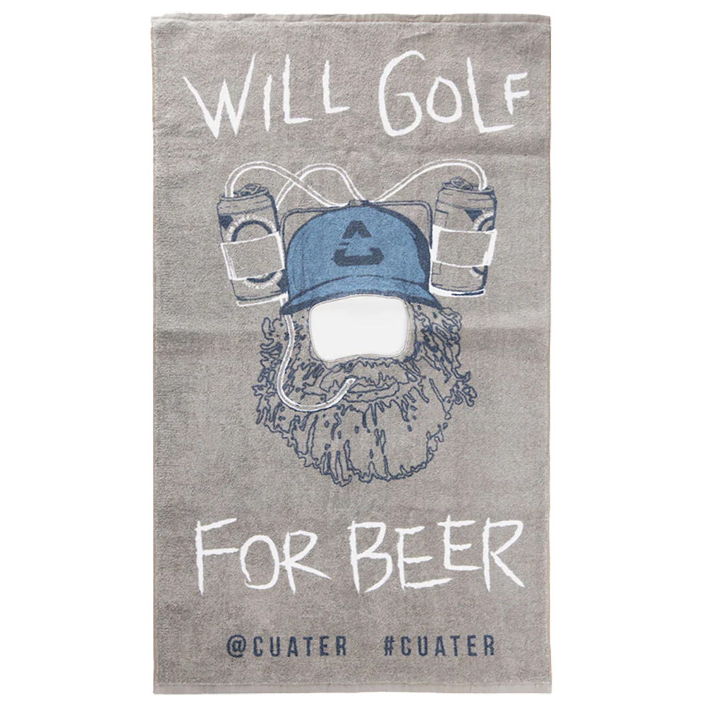 Cuater by TravisMathew Happy Head Golf Towel - Sleet 0slt