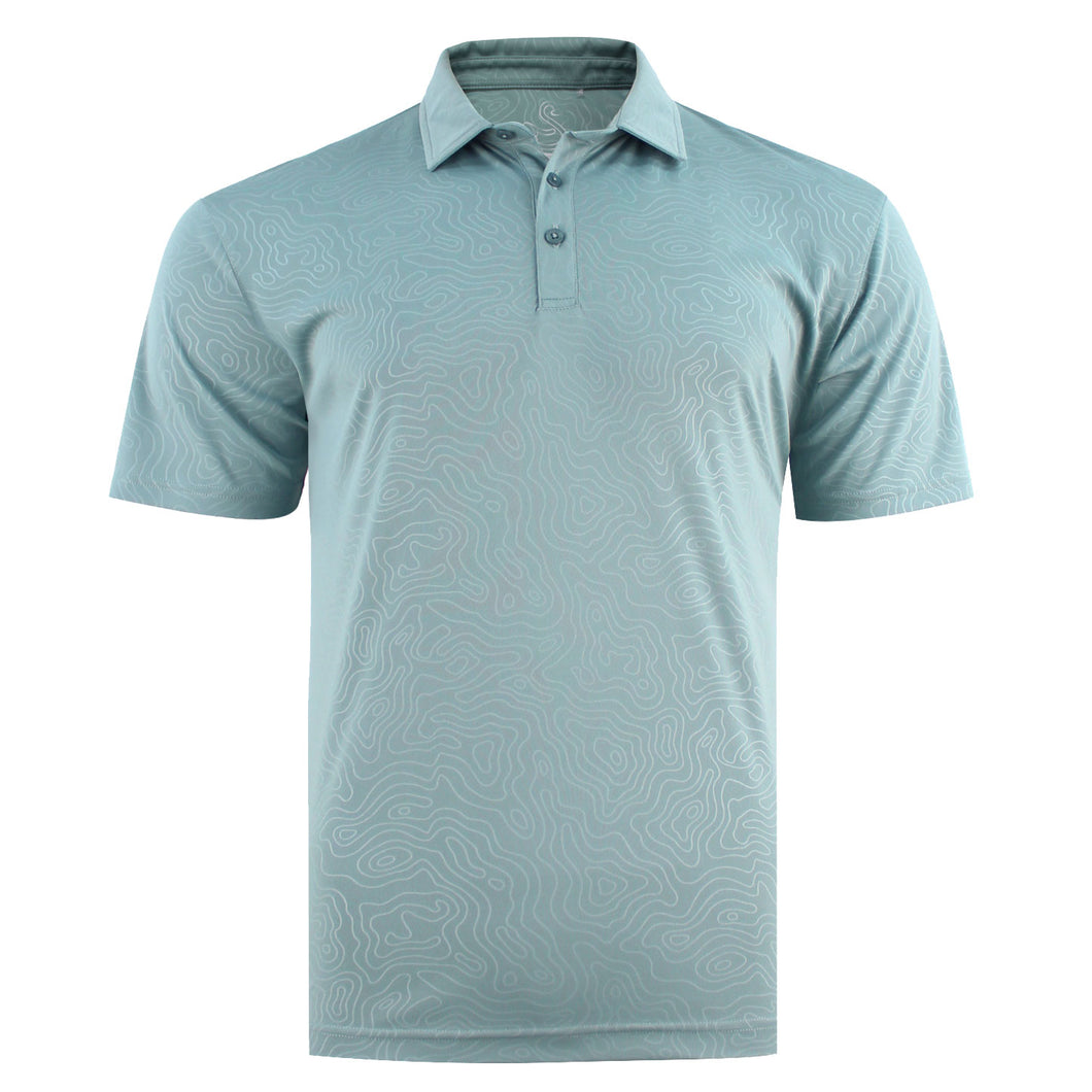 Swannies Maguire Slate Mens Golf Polo - Slate/XL