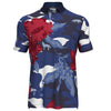 Greyson Wild Hibiscus Mens Golf Polo