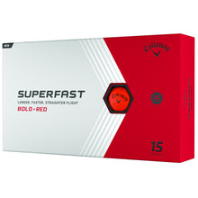 Load image into Gallery viewer, Callaway Superfast BOLD Golf Balls - 15 Pack - Red
 - 1
