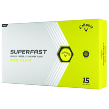 Load image into Gallery viewer, Callaway Superfast BOLD Golf Balls - 15 Pack - Yellow
 - 3