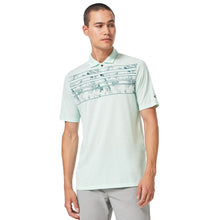 Load image into Gallery viewer, Oakley Azalea Stripe Mens Golf Polo - Bay Grn Htr 7ta/XL
 - 3