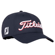 Load image into Gallery viewer, Titleist Player Perform Star Stripe Mens Golf Hat - NVY/WHT/RED 416
 - 1
