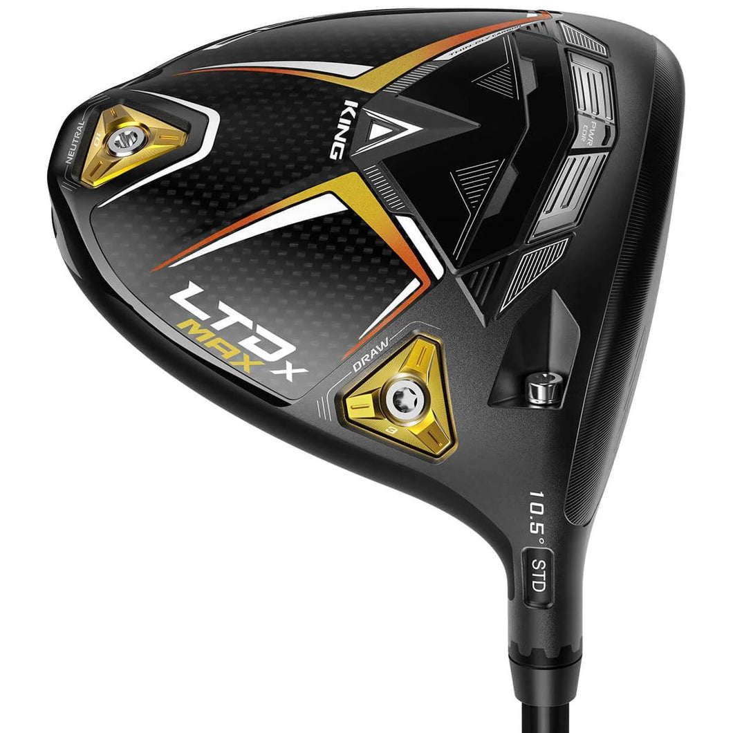 Cobra LTDx MAX Gold Fusion-Matte Black Driver - 10.5/Tt Hrzdus Im/Stiff