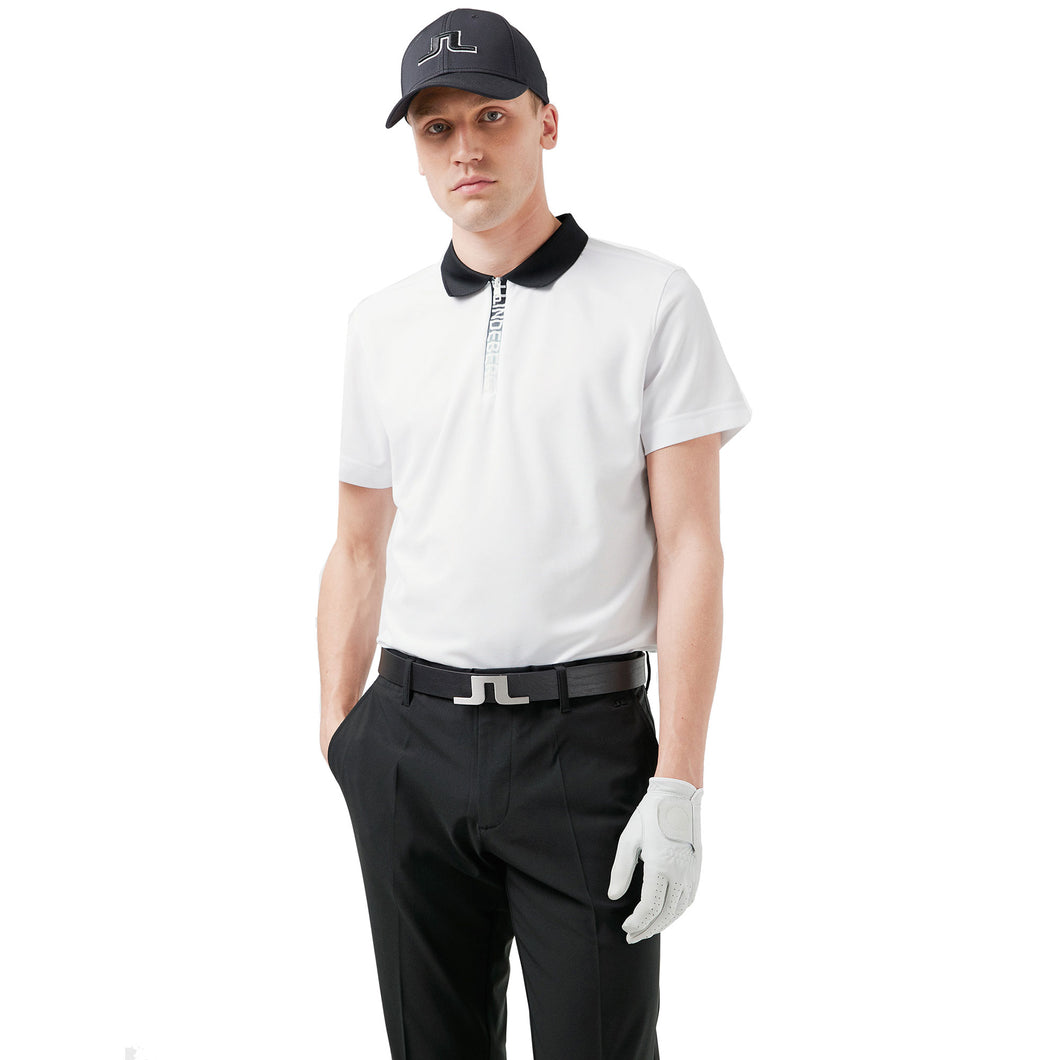J. Lindeberg Brayden Mens Golf Polo - WHITE 0000/XL
