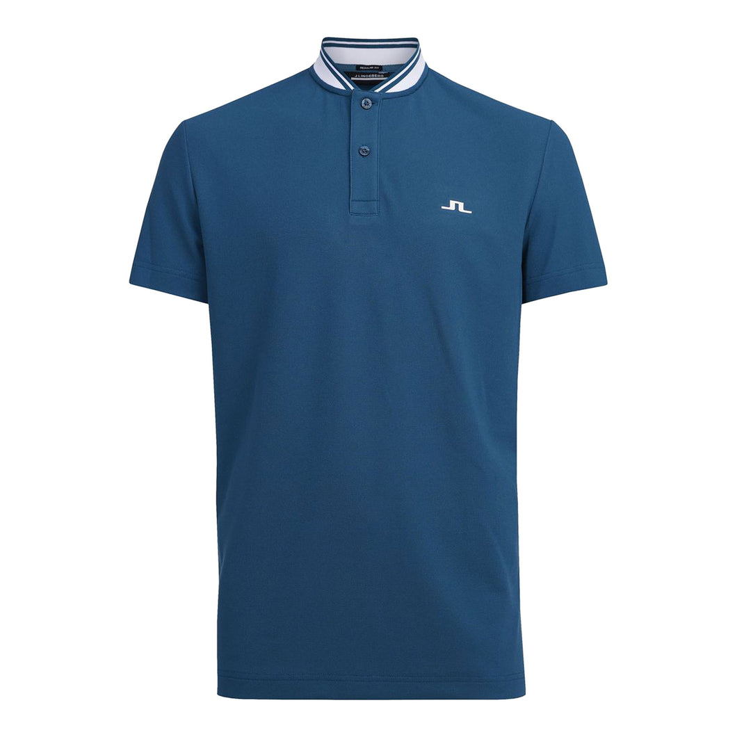 J. Lindeberg Tyson Mens Golf Polo - MORO BLUE O287/XL