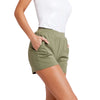 Calliope Berylline Army Green Womens Golf Shorts
