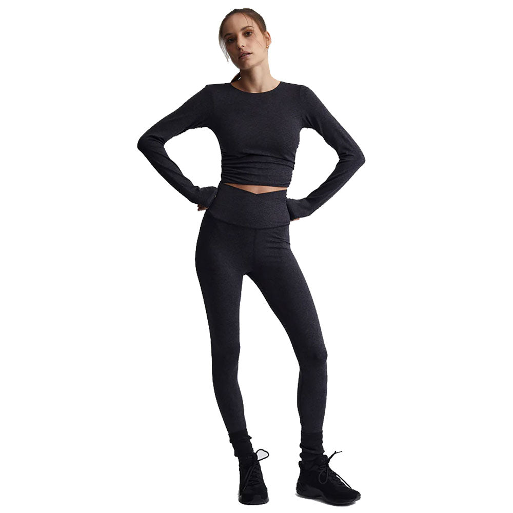 Varley Always Warm Super High Blk Marl Wmn Legging - Black Marl/L
