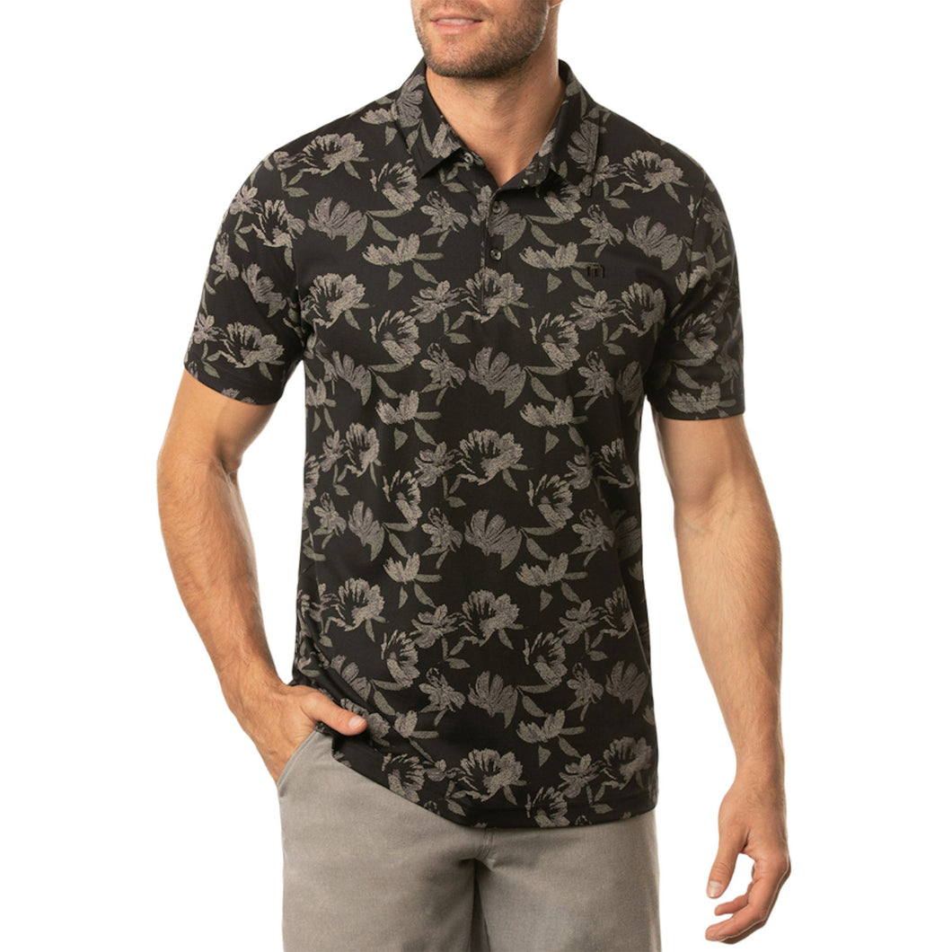 TravisMathew Howling Mens Golf Polo - Black 0blk/XXL