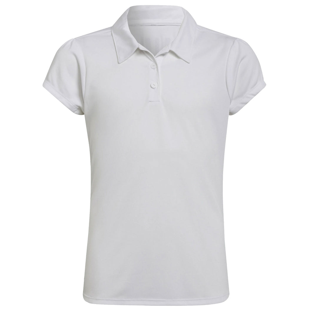 Adidas Performance Primegreen Girls Golf Polo - WHITE 100/M