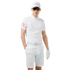 J. Lindeberg Heath Regular Fit Hot Pink Mens Golf Polo