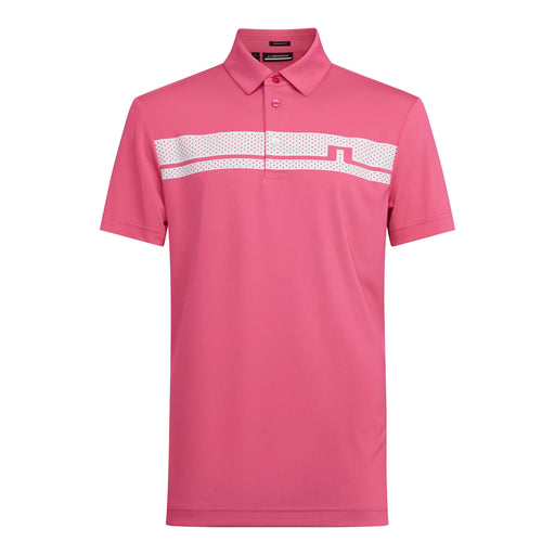J. Lindeberg Clark Relaxed Fit Pink Mens Golf Polo - HOT PINK S166/XL