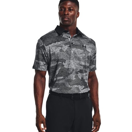 Under Armour Playoff 2.0 Jacquard Mens Golf Polo - BLACK 001/XXL