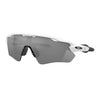 Oakley Radar EV Path Polished White Prizm Black Polarized Sunglasses
