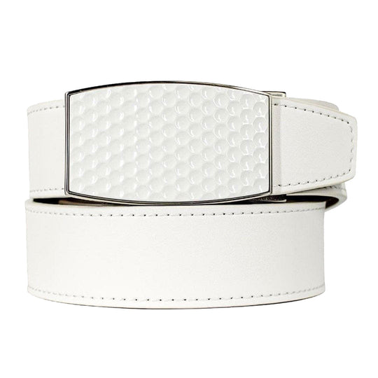 Nexbelt Aston Eagle Ratchet White Mens Belt