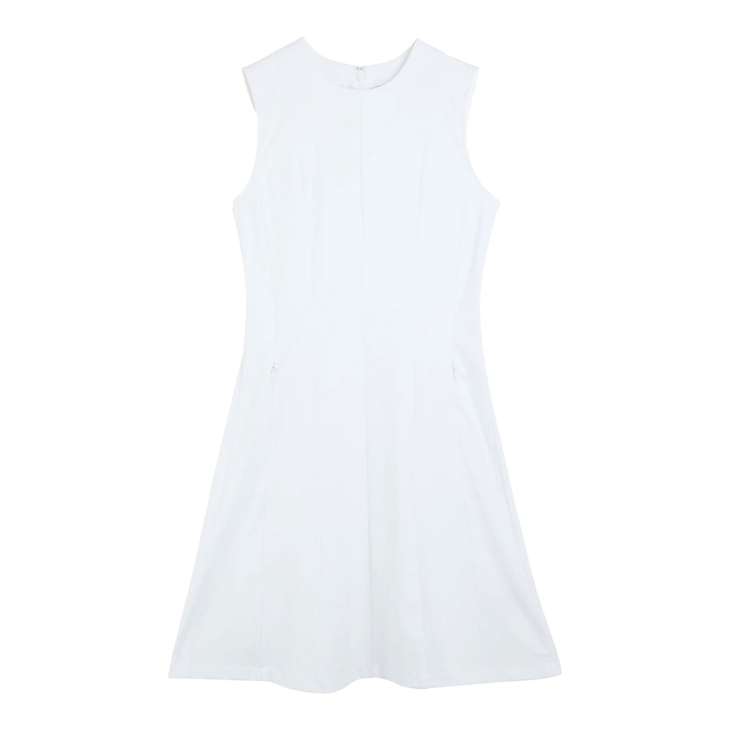 J. Lindeberg Jasmin White Womens Golf Dress - WHITE 0000/M