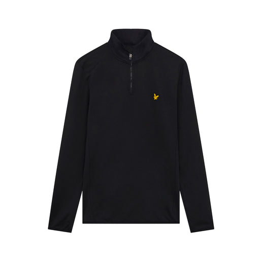 Lyle & Scott Tech Midlayer Mens Golf 1/4 Zip - JET BLACK Z865/XXL