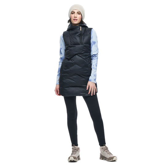 Indyeva Selimut Hooded Black Womens Vest