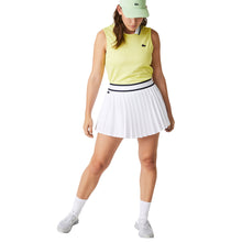 Load image into Gallery viewer, Lacoste Light Pleated Wht 13.5in Wmns Tennis Skirt - White Evp/10
 - 1