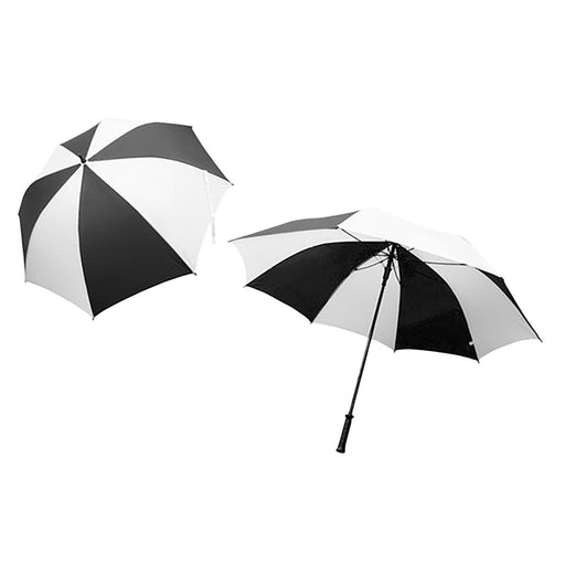 JPLann Single Canopy Auto Open Umbrella - Black/White