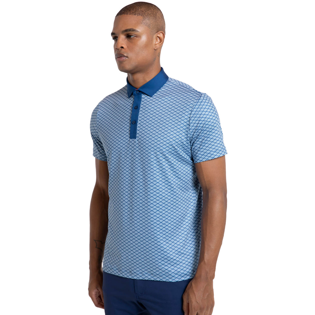 Redvanly Amherst Classic Blue Mens Golf Polo - Classic Blue/XL