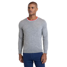 Load image into Gallery viewer, Redvanly Robinson Iron Mens Golf Crewneck Sweater - Iron/XL
 - 1