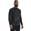 Under Armour ColdGear Infrared Mock All Over Print Mens Long Sleeve Golf Shirt