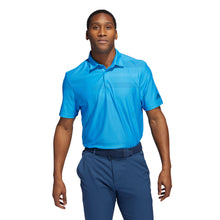 Load image into Gallery viewer, Adidas Jacquard Primegreen Mens Golf Polo - Blue Rush/Navy/XXL
 - 3