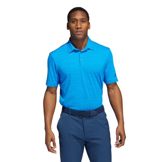 Adidas Space-Dyed Striped Mens Golf Polo
