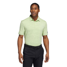 Load image into Gallery viewer, Adidas Space-Dyed Striped Mens Golf Polo - Pulse Lime/Indi/XXL
 - 5