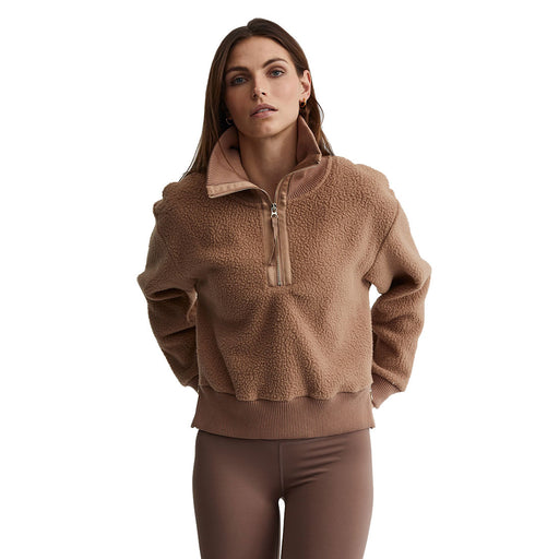 Varley Roselle Fleece Womens 1/2 Zip Pullover - Chanterelle/L