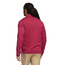 Load image into Gallery viewer, Adidas Three Stripes Burgundy Mens Golf 1/4 Zip
 - 2