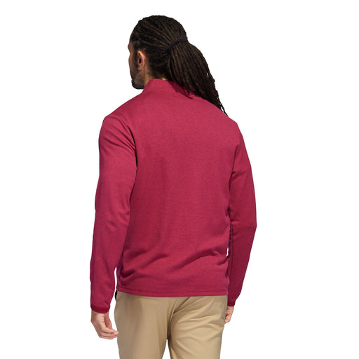 Adidas Three Stripes Burgundy Mens Golf 1/4 Zip