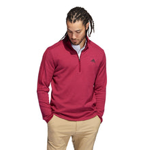 Load image into Gallery viewer, Adidas Three Stripes Burgundy Mens Golf 1/4 Zip - Legacy Burgundy/XXL
 - 1