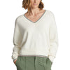 RLX Ralph Lauren Wool-Blended Cricket Cream Multi Womens Golf Sweater