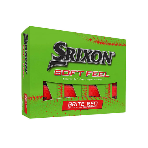 Srixon Soft Feel 13 Brite Golf Balls - Dozen - Brite Red