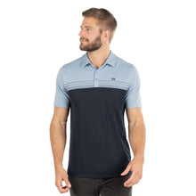 Load image into Gallery viewer, TravisMathew Chock A Blck Fade Denim Men Golf Polo - Fade Denim 4fdd/XL
 - 1