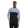 TravisMathew Out All Night Faded Denim Mens Golf 1/4 Zip