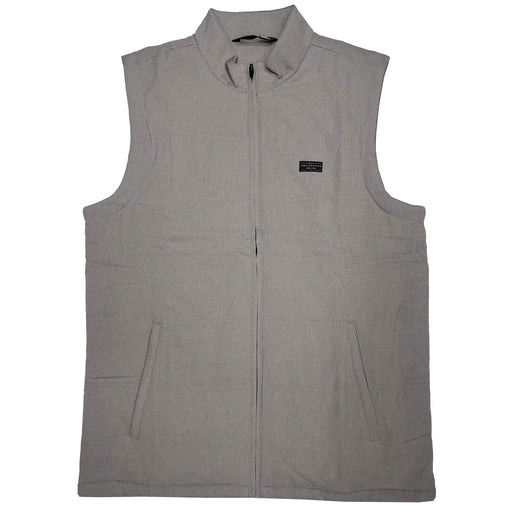 TravisMathew Interlude Heather Sleet Men Golf Vest - Hthr Sleet 0hsl/XL