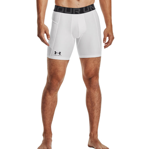 Under Armour HeatGear Mens Compression Shorts - WHITE 100/XL
