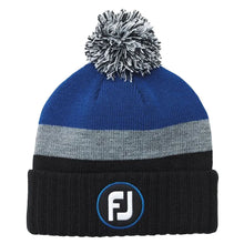 Load image into Gallery viewer, FootJoy Winter Knit Pom Pom Unisex Golf Beanie - Black
 - 1