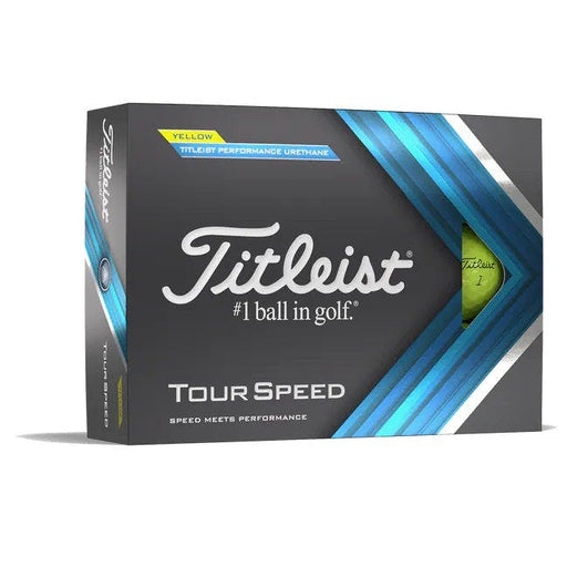 Titleist Tour Speed Golf Balls - Dozen - Yellow