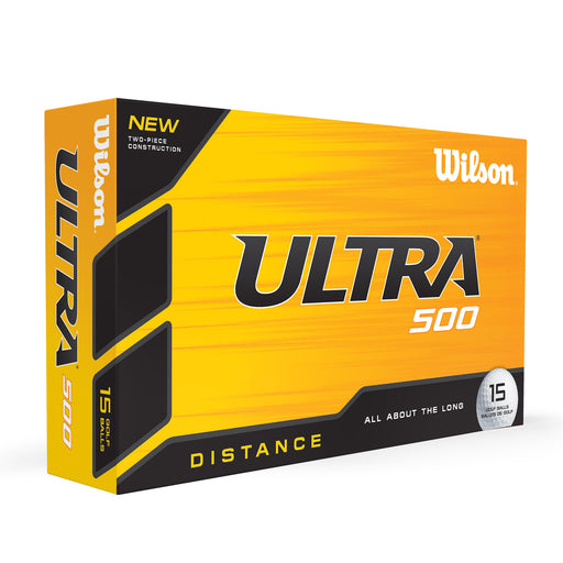 Wilson Golf Ultra 500 Distance 15 Pack Golf Balls - White