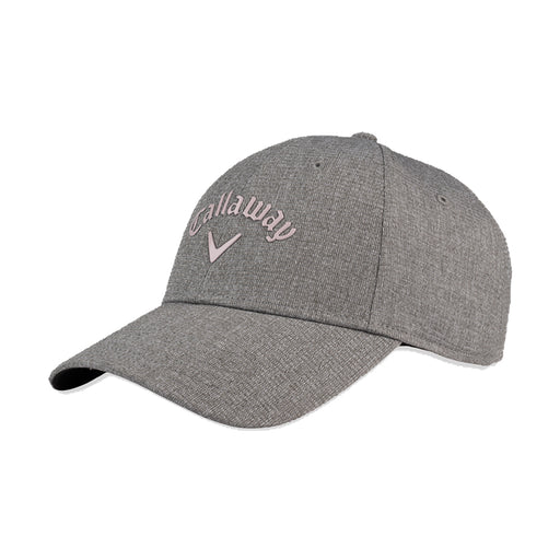 Callaway Liquid Metal Womens Golf Hat - Hthr Grey/Pink/One Size