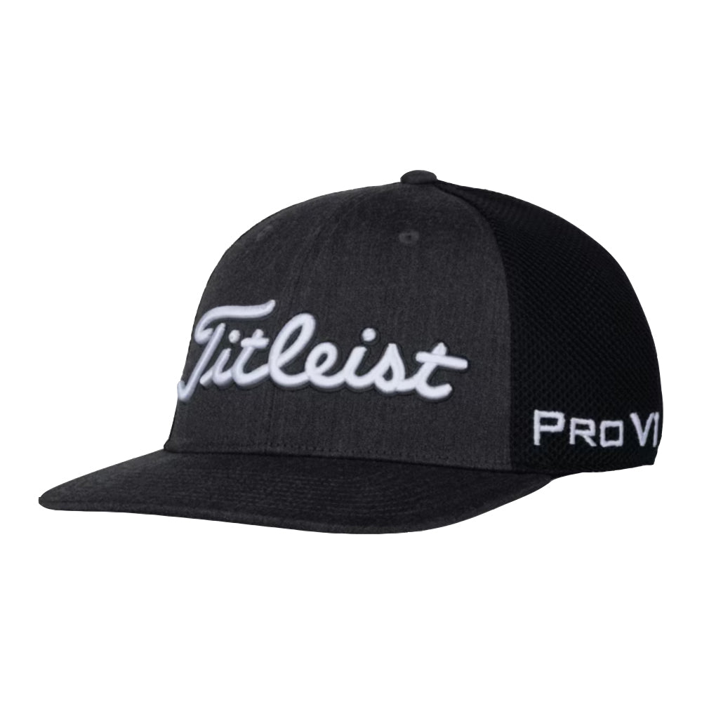 Titleist Tour Snapback Mesh Mens Golf Hat - Dark Grey/White/One Size