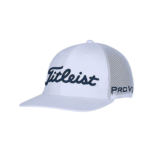 Titleist Tour Snapback Mesh Mens Golf Hat - White/Navy/One Size