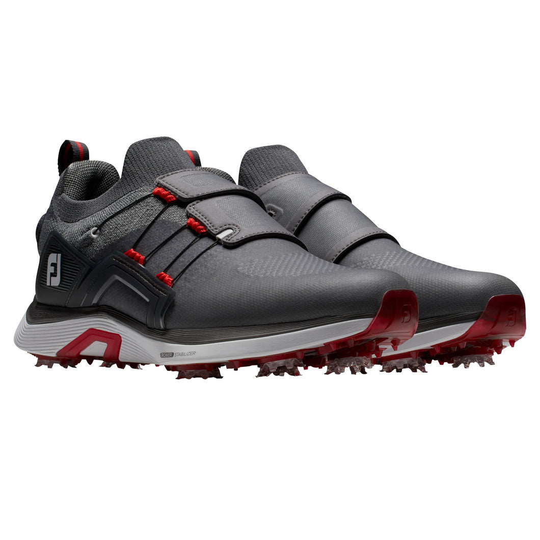 FootJoy HyperFlex BOA Mens Golf Shoes 2023 - Charcl/Gry/Red/D Medium/13.0