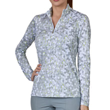 Load image into Gallery viewer, Sofibella Long Sleeve UV Feather Wmns Golf 1/4 Zip - Techno/XS
 - 22